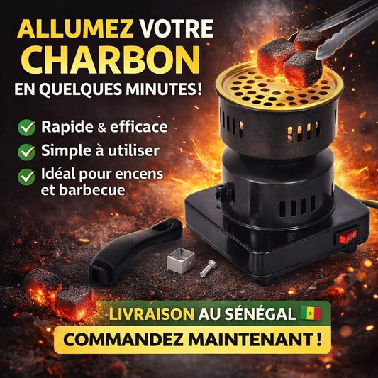 Fourneau Électrique Puissant – Allume Charbon Rapide pour Chicha & Encens